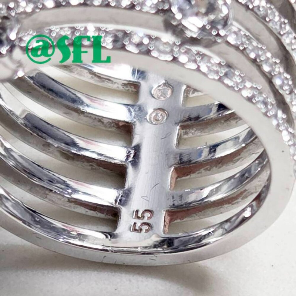 Swarovski Crystal Multi Strands Statement Ring Sh… - image 3